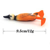 Proleurre 1Pc Double Propeller Flipper Duck Fishing Lure