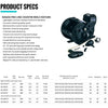 Okuma MAGDA Linecounter DT MA-15DT-T Baitcasting Reel 7-8Kg Max Drag 3BB 5.1 4.0