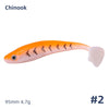 Chinook 3d Soft Paddle Shad Bait 90mm/4.7g 5Pcs