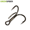 GREENSPIDER 3X Strength Treble Hook 10pcs/Pack 1/2/4/6/8#