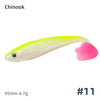 Chinook 3d Soft Paddle Shad Bait 90mm/4.7g 5Pcs