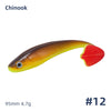 Chinook 3d Soft Paddle Shad Bait 90mm/4.7g 5Pcs