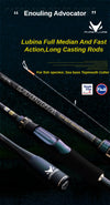 PureLure Lubina 2.4m/2.5m/2.58m/2.7m 2PC Carbon Spinning Rod