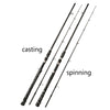 Samolla Lightening 2.1m/2.28m/2.4m 2PC Carbon Spinning/Casting Fishing Rod XH