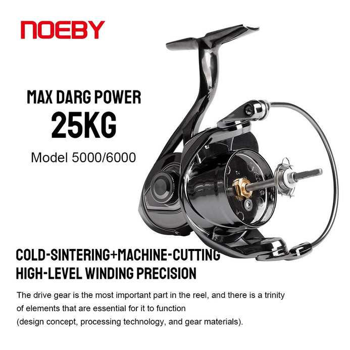 Noeby Legend Big Game Spinning Reel Ratio 5.2:1 Max Drag 10-25kg 9