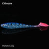 Chinook 3d Soft Paddle Shad Bait 90mm/4.7g 5Pcs