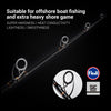 Noeby Exsense Shore Spinning Fishing Rod 2.6m MH H 2PC