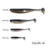 Hexakill T-Tail Shad Bait 5cm/7cm/9cm/12cm 3-34Pcs