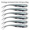 Soft Plastic Jerk Shad Lure 7.5cm/1.8g 6Pcs