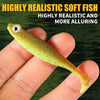 Supercontinent Zander Shad T-tail Soft Lure 5cm/7cm 8-12PCS