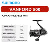 Shimano Vanford (2024) Spinning Reel 6/7/9+1BB 11Kg Max Drag 5.1 5.3 5.7 5.8 6.2 6.3 6.4 Ratios