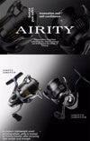 Daiwa Airity (2023) Spinning Reel 10-13+1/BB 4.9:1/5.1:1/5.9:1/5.2:1/5.7:1/6.2:1/4.6:1