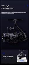 Mavllos Scylla Bass Spinning Reel 5.2:1 119g Low-Inertia Rotor 5+1BB 4Kg Max Drag