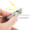 High Decibel Double Tube Survival Keychain Whistle Stainless Steel