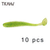 TKAHV T-Tail Shad Bait 10Pcs 60mm/75mm