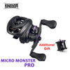 Kingdom Micro Monster Pro Baitcasting 6+1BB 138g Ultra-light 7.6:1 Ratio