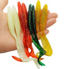 JYJ Long Tail Soft Plastic Grub Lure 5/10Pcs