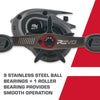 Abu Garcis Revo5 SX Rocket Baitcasting Reel (2023 Model) 9.0:1 Ratio 9+1BB 8.1Kg Max Drag