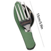 Foldable Camping Utensil Set - Multi-Functional Knife/Fork/Spoon Combo