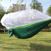 Single/Double Size Nylon Portable Camp Hammock with Mosquito Net