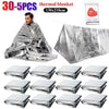 10-30Pcs Extra Large 82"x 52" Emergency Solar Mylar Blanket