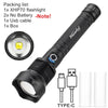 Alonefire Zoom XHP70 LED High Power Flashlight USB Rechargeable 4000Lumen