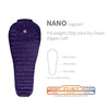 AEGISMAX LETO & NANO 700FP Ultra Dry Goose Down Sleeping Bag