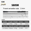 TSURINOYA LURE VALLEY Travel rod 5 Section Expedition Fishing Rod 1.98m 2.08m 2.28m 2.44m 2.7m FUJI Guide Spinning Casting Rod