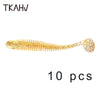 TKAHV T-Tail Shad Bait 10Pcs 60mm/75mm