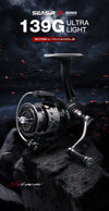 Seasir Stream Spinning Reel 139g Ultralight Carbon 6Kg Max Drag 5+1BB 5.4:1