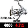 Shimano Sedona (2023) Spinning Reel 5.0:1/6.2:1/4.7:1 Ratio 3+1BB HAGANE GEAR 3-11KG Power