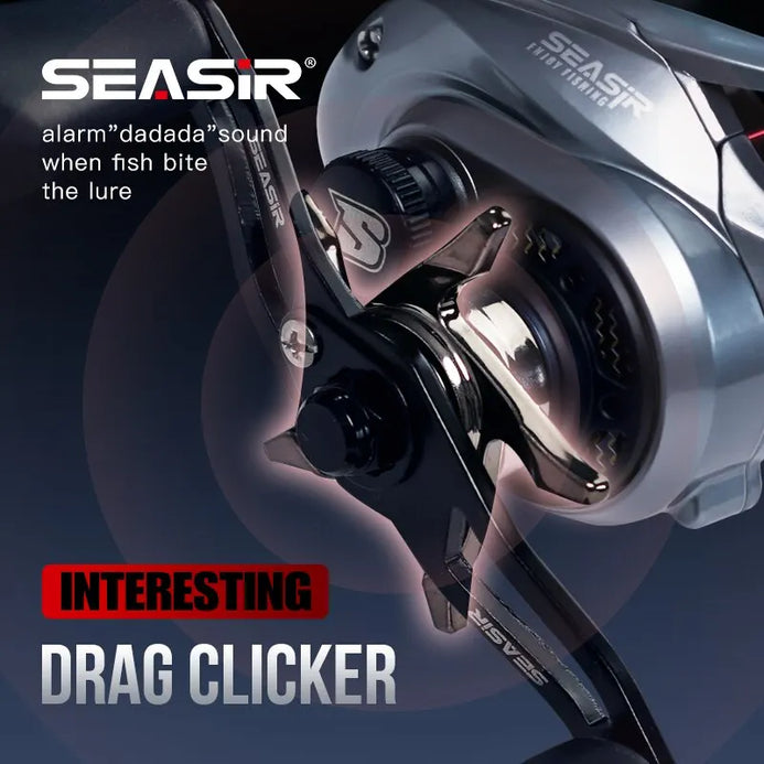 Seasir M800 Baitcasting Reel 8KG Max Drag 7.1:1 Ratio 5+1BB – Pro