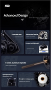 Mavllos Scylla Bass Spinning Reel 5.2:1 119g Low-Inertia Rotor 5+1BB 4Kg Max Drag