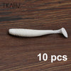 TKAHV T-Tail Shad Bait 10Pcs 60mm/75mm