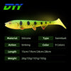 DYY Pike Soft Shad Bait 15cm/19cm/24cm/28cm 1-2Pcs