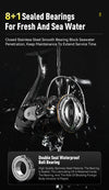 Kingdom Micro Fly PRO Spinning Reel 160g Utra light 8+1BB 8KG Max Drag 5.2:1