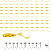 JYJ Soft Plastic Grub Lure & Hook Set 100Pcs/Lot