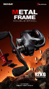 Seasir Salminus Baitcasting Reel 8.0:1 Ratio 11+1BB 12KG Max Drag