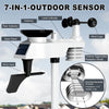 7-in-1 HD Color Screen Indoor/Outdoor All-in-One Wireless Weather Station