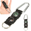 Multifunctional 3-In-1 Mini Carabiner Keychain Compass/Thermometer