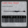 MiFiNE COZY TELE TROUT Telescopic Rock Fishing Rod Spinning 1.68m-1.98m MF UL