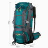 75L Camping Backpack Men's Travel Bag With Rain Cover Outdoor Hiking Daypack Mountaineering Bags Large Sports Luggage Rucksack