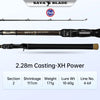 Kingdom SAVA BLADE 30T Carbon Casting Rod 1.9m 2.28m MH XH Fast Action 2PC
