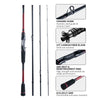 Goture SAVVINA MAGICIAN Spinning/Casting Carbon Rod 4PC 1.8m/2.1m/2.4m/2.7m