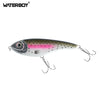 WATERBOY Musky Buster 10cm/27g 12cm/33g Slow Sinking VIB LiplessJerkbait