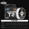 SeaKnight MANSTER T1-II/T2 TRUE Fluorocarbon Leader Line 100m