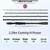 Kingdom Xestus Fishing Rod Spinning Casting 5 Sections 2m 2.1m 2.16m 2.28m MF Action FUJI Carbon Reel Seat Travel Fishing Rods