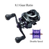 SoloKing GKA200 Pro BFS Baitcasting Reel 7.1/8.1 Ratio 9KG Max Drag 6+1 BB Drag Clicker Double Spool