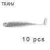 TKAHV T-Tail Shad Bait 10Pcs 60mm/75mm