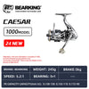 BearKing Caesar Series Spinning Reel 5+1BB 5.2:1 245g 15Kg Max Drag